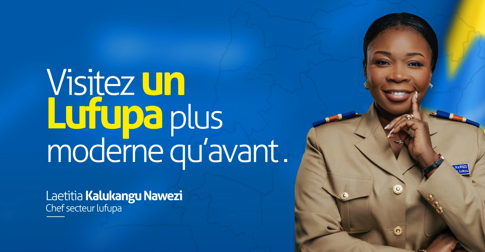 Visitez un Lufupa plus moderne qu'avant — Laetitia Kalukangu Nawezi, Cheffe de Secteur de Lufupa